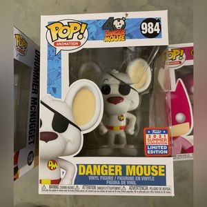 Vaulted New in Box 2021 Summer Convention limited Edition Danger Mouse Funko Pop
